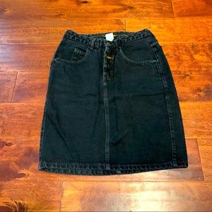 Marithe Francois Girbaud Vintage 90s black skirt